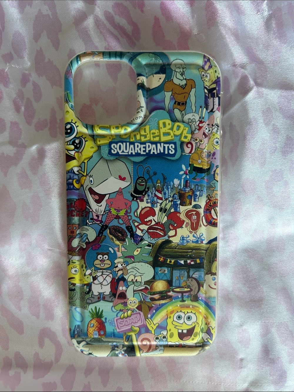 SpongeBob SquarePants iPhone 14 Multicolor Collage Phone Case